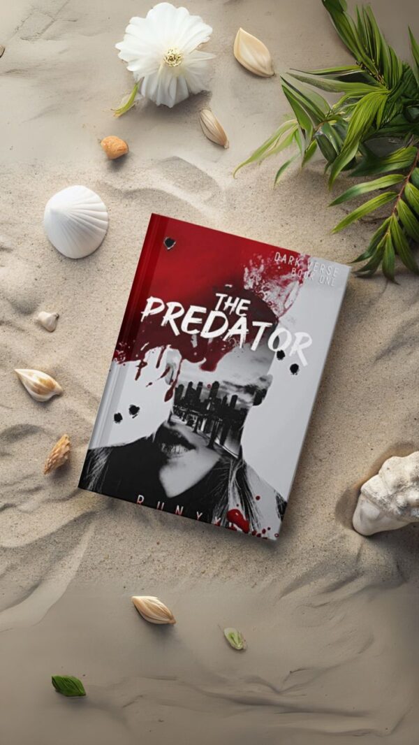 Book cover of The Predator by RuNyx, featuring a dark, moody design with shadowy tones and bold typography. The image evokes mystery and intensity, reflecting the novel’s dark mafia romance theme.