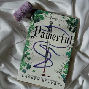 "Powerful" by Lauren Roberts, featuring a dark fantasy design with glowing elements.*