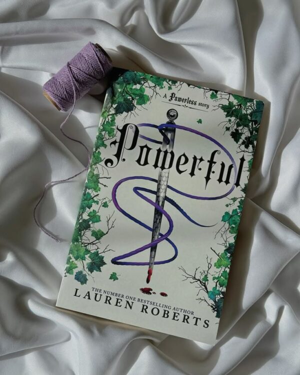 "Powerful" by Lauren Roberts, featuring a dark fantasy design with glowing elements.*