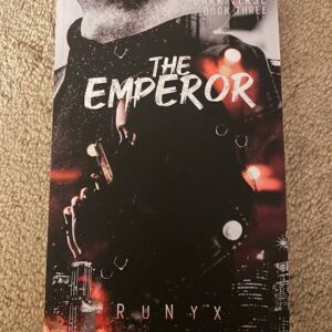 "Cover of The Emperor by RuNyx, Book 3 in the Dark Verse series. A dark, moody design reflects the intense mafia romance between Dante Maroni and Amara Rossi, set in a world of trauma, secrets, and forbidden love."