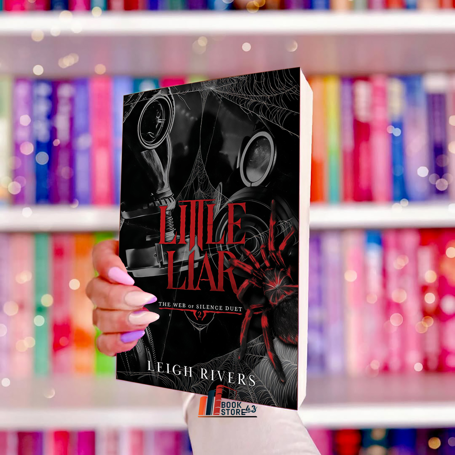 Little Liar Little Liar book cover – dark taboo romance by Leigh Rivers featuring a tormented antihero, an obsessive love for his adoptive sister, and a dangerous battle against enemies and inner demons