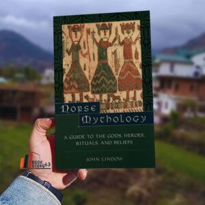 Norse Mythology: A Guide to Gods, Heroes, Rituals, and Beliefs by John Lindow book cover – an in-depth guide to Norse gods, heroes, and ancient rituals