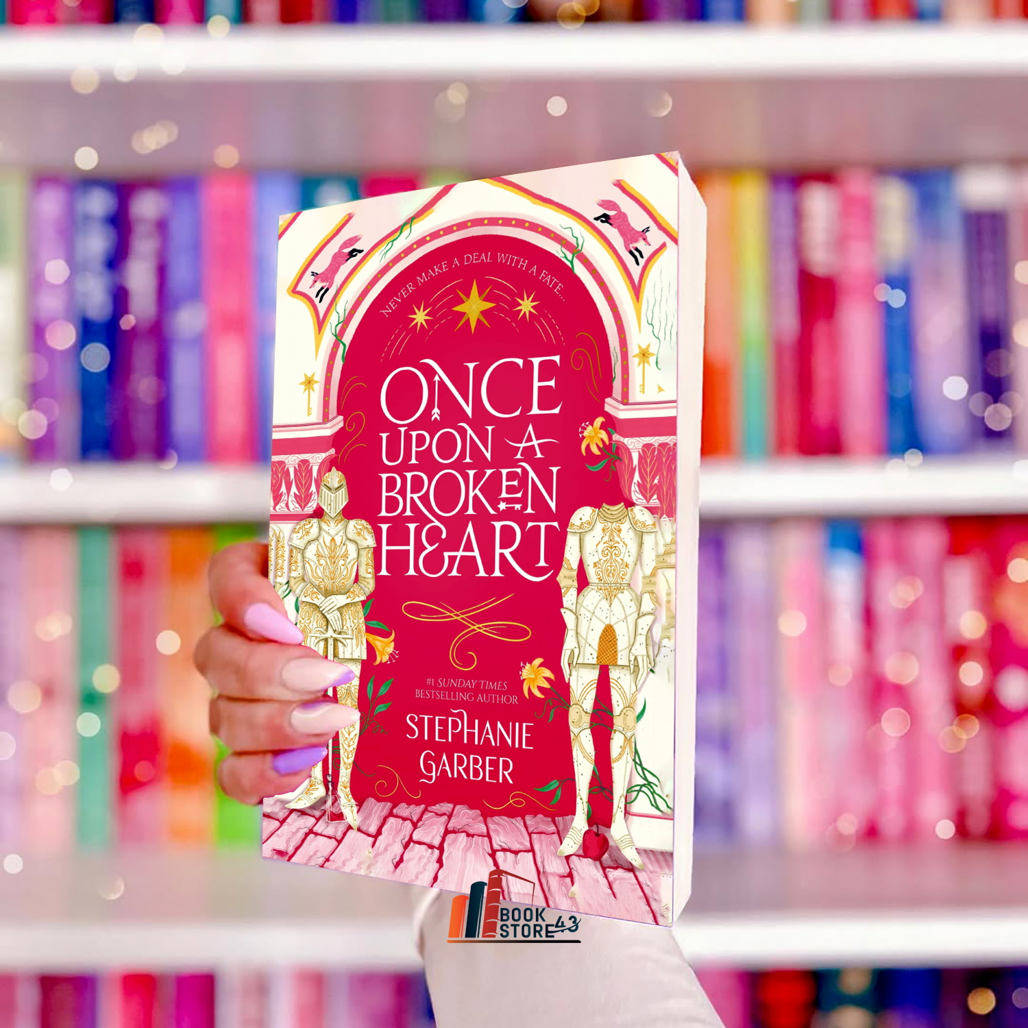 Once Upon a Broken Heart Once Upon a Broken Heart book cover – whimsical fantasy romance by Stephanie Garber featuring a heartbroken heroine, magical bargains, and a seductive Prince of Hearts in a glittering fairytale world