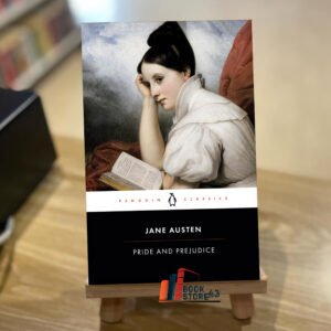 Pride and Prejudice book cover – romantic and satirical novel by Jane Austen exploring love, class, and social expectations through Elizabeth Bennet and Mr. Darcy in Regency England